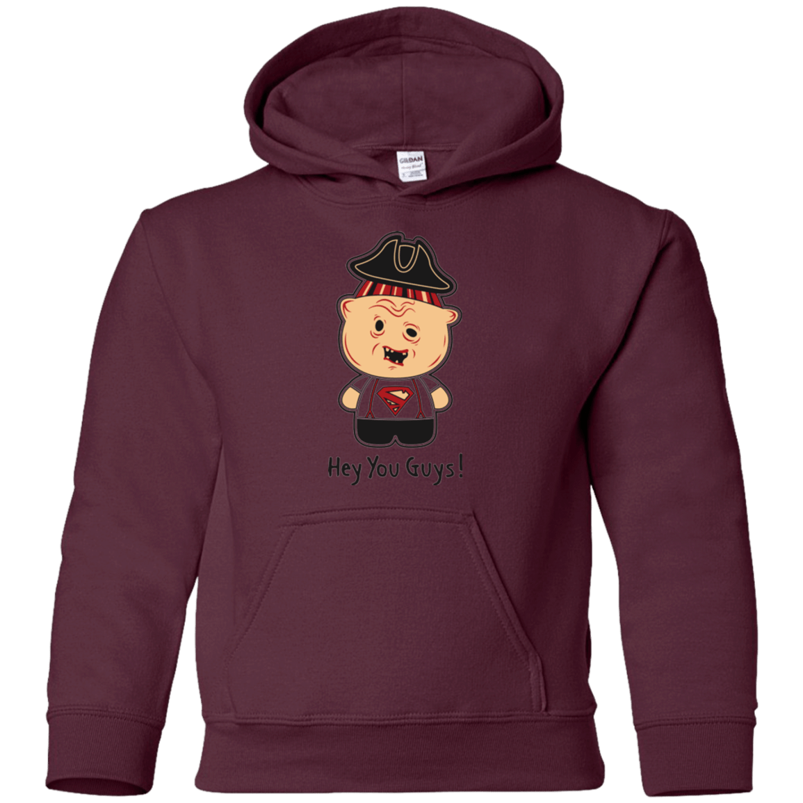 Sweatshirts Maroon / YS Hey You Guys Youth Hoodie