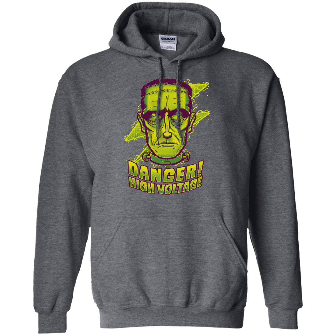 Sweatshirts Dark Heather / Small HIGH VOLTAGE Pullover Hoodie
