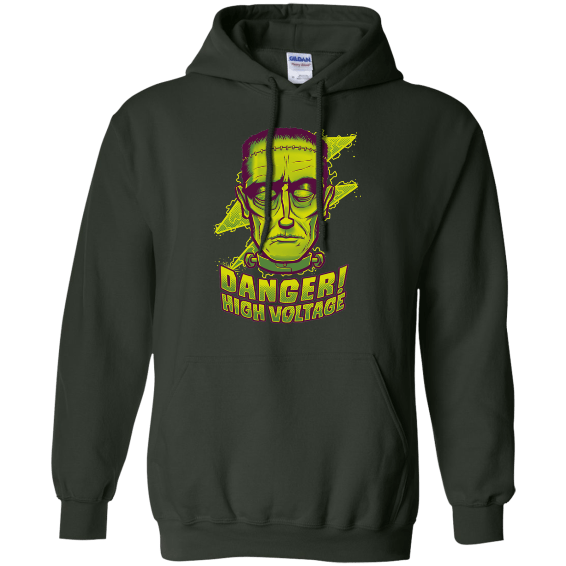 Sweatshirts Forest Green / Small HIGH VOLTAGE Pullover Hoodie