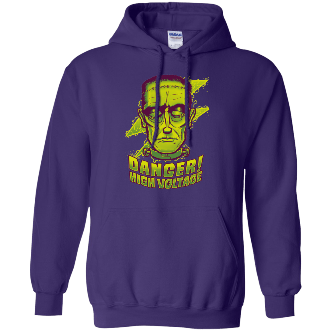 Sweatshirts Purple / Small HIGH VOLTAGE Pullover Hoodie