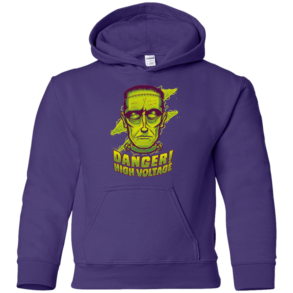 Sweatshirts Purple / YS HIGH VOLTAGE Youth Hoodie