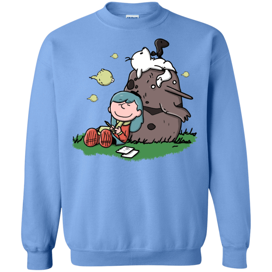 Sweatshirts Carolina Blue / S Hilda Brown Crewneck Sweatshirt