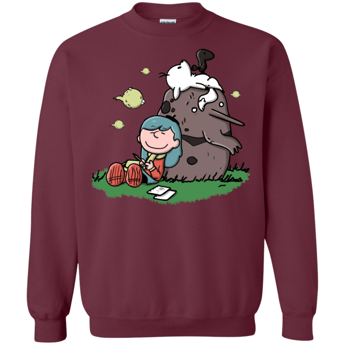 Sweatshirts Maroon / S Hilda Brown Crewneck Sweatshirt