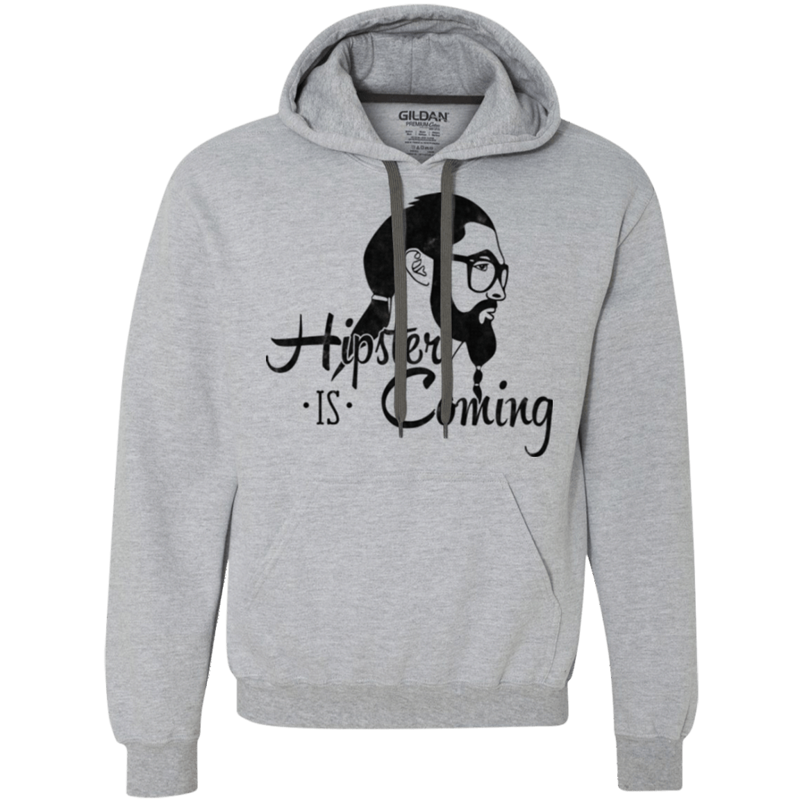 Sweatshirts Sport Grey / Small Hipster is Coming Premium Fleece Hoodie
