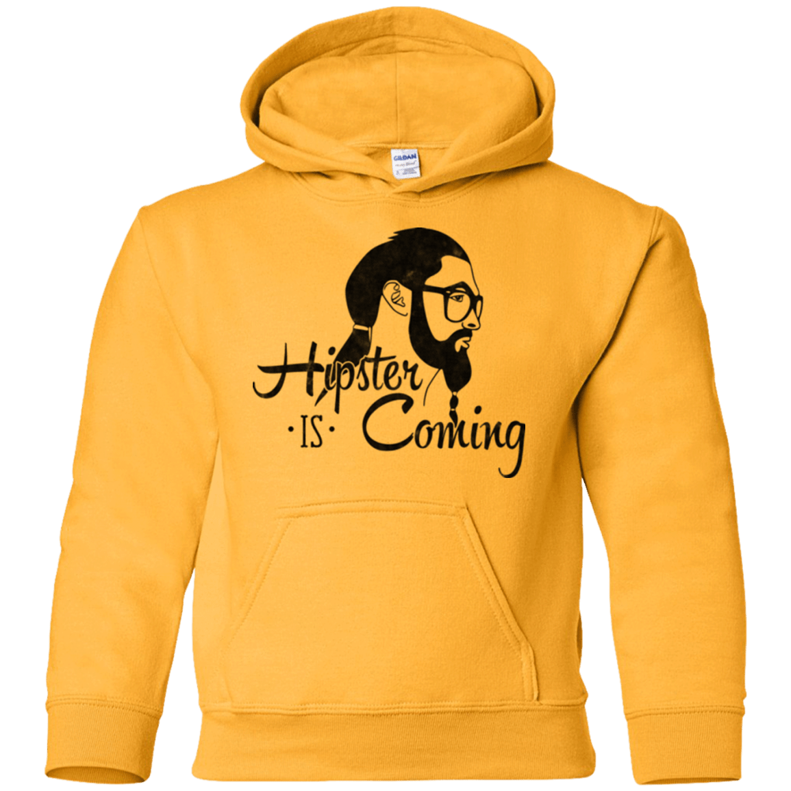 Sweatshirts Gold / YS Hipster is Coming Youth Hoodie