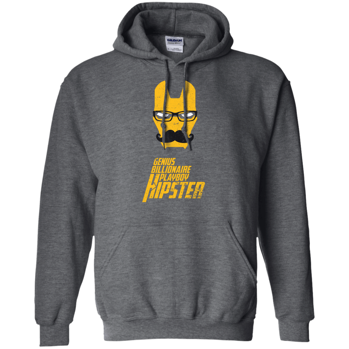 Sweatshirts Dark Heather / S HIPSTER Pullover Hoodie