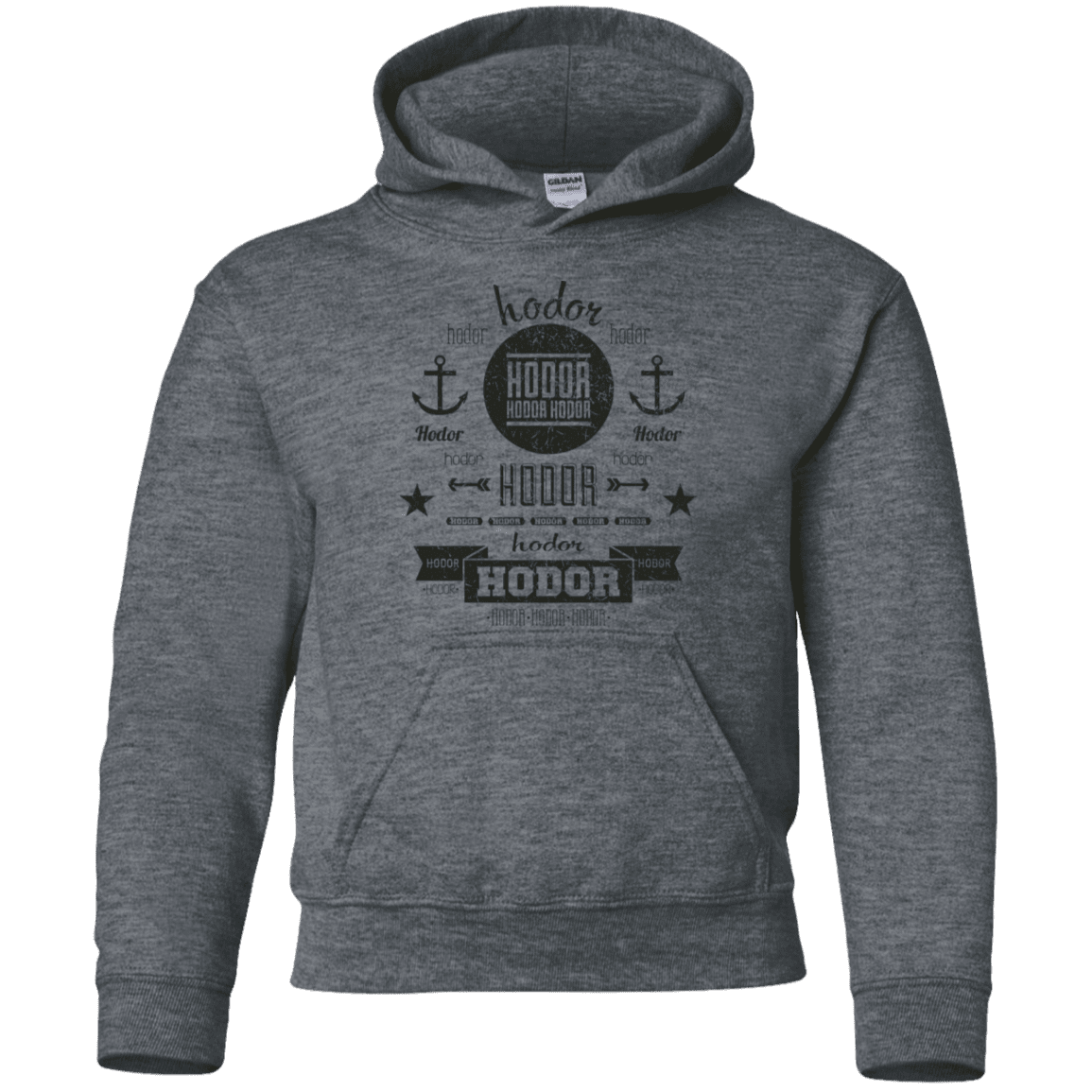Sweatshirts Dark Heather / YS Hipster Quotes Youth Hoodie