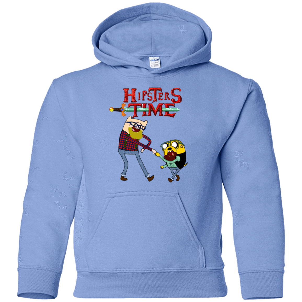 Sweatshirts Carolina Blue / YS Hipsters Time Youth Hoodie