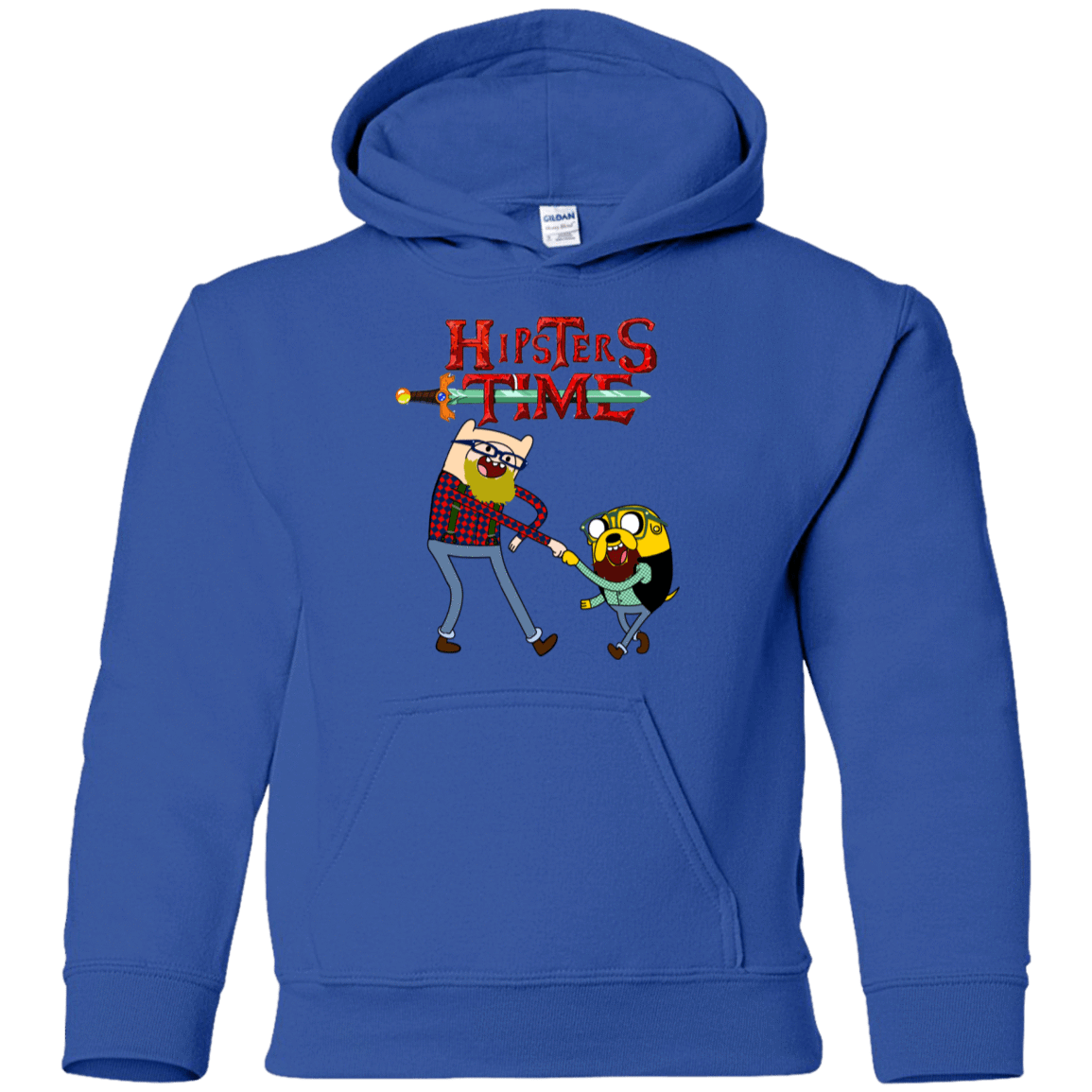 Sweatshirts Royal / YS Hipsters Time Youth Hoodie