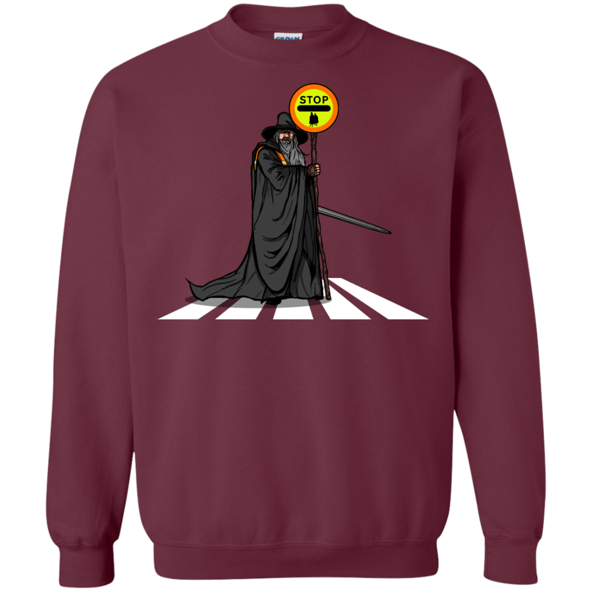 Sweatshirts Maroon / S Hobbit Crossing Crewneck Sweatshirt