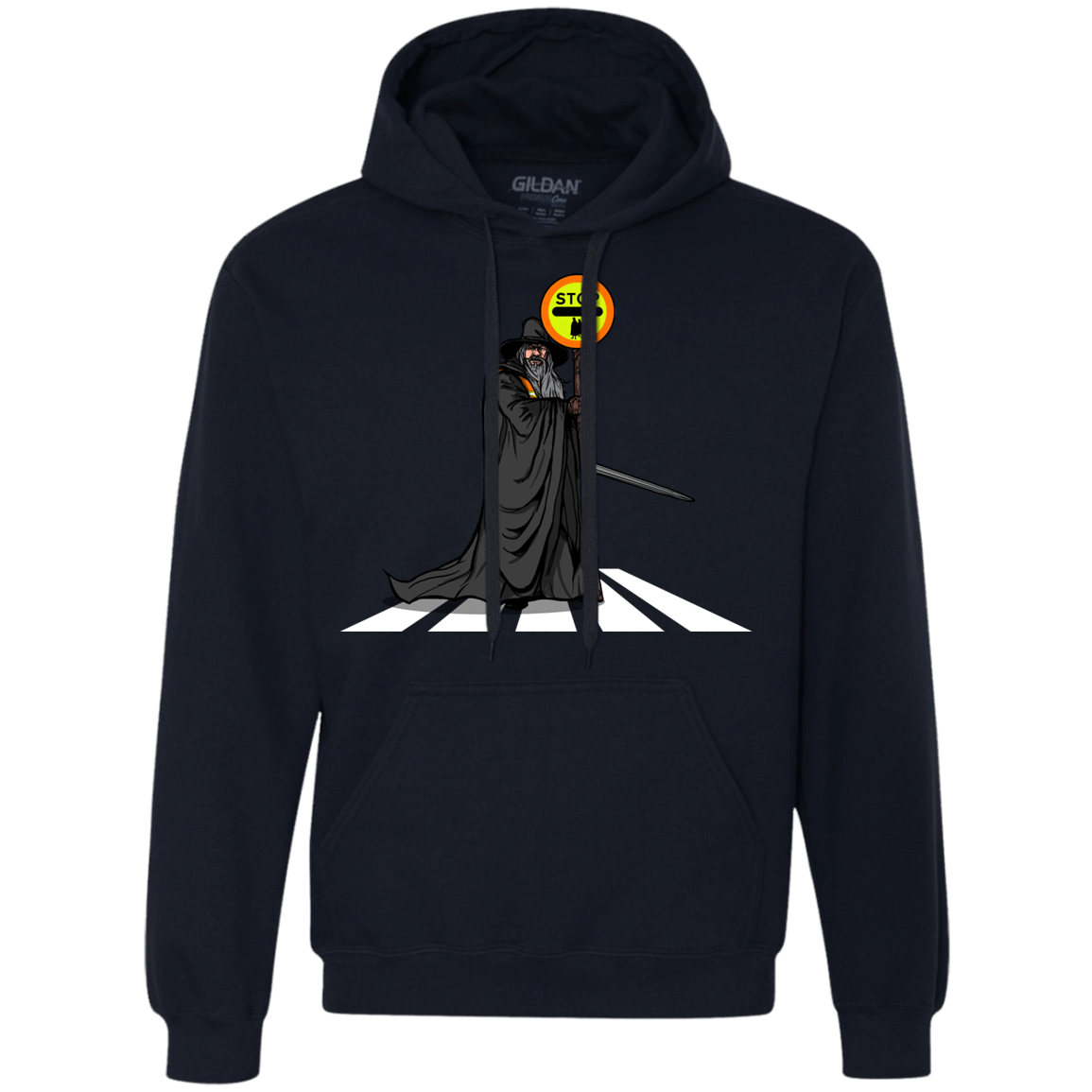 Sweatshirts Navy / S Hobbit Crossing Premium Fleece Hoodie
