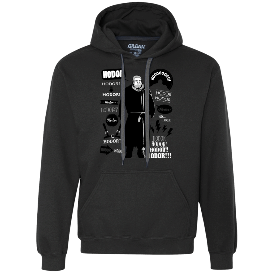Sweatshirts Black / Small Hodor Famous Quotes Premium Fleece Hoodie