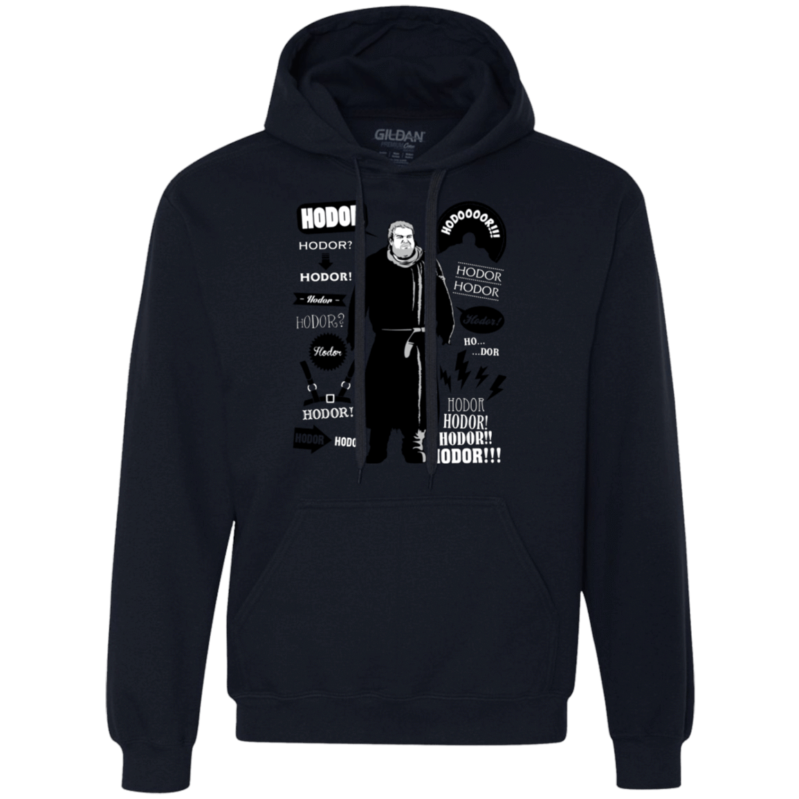 Sweatshirts Navy / Small Hodor Famous Quotes Premium Fleece Hoodie