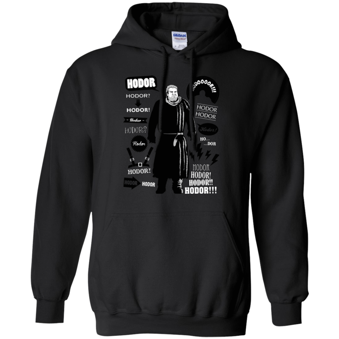 Sweatshirts Black / Small Hodor Famous Quotes Pullover Hoodie