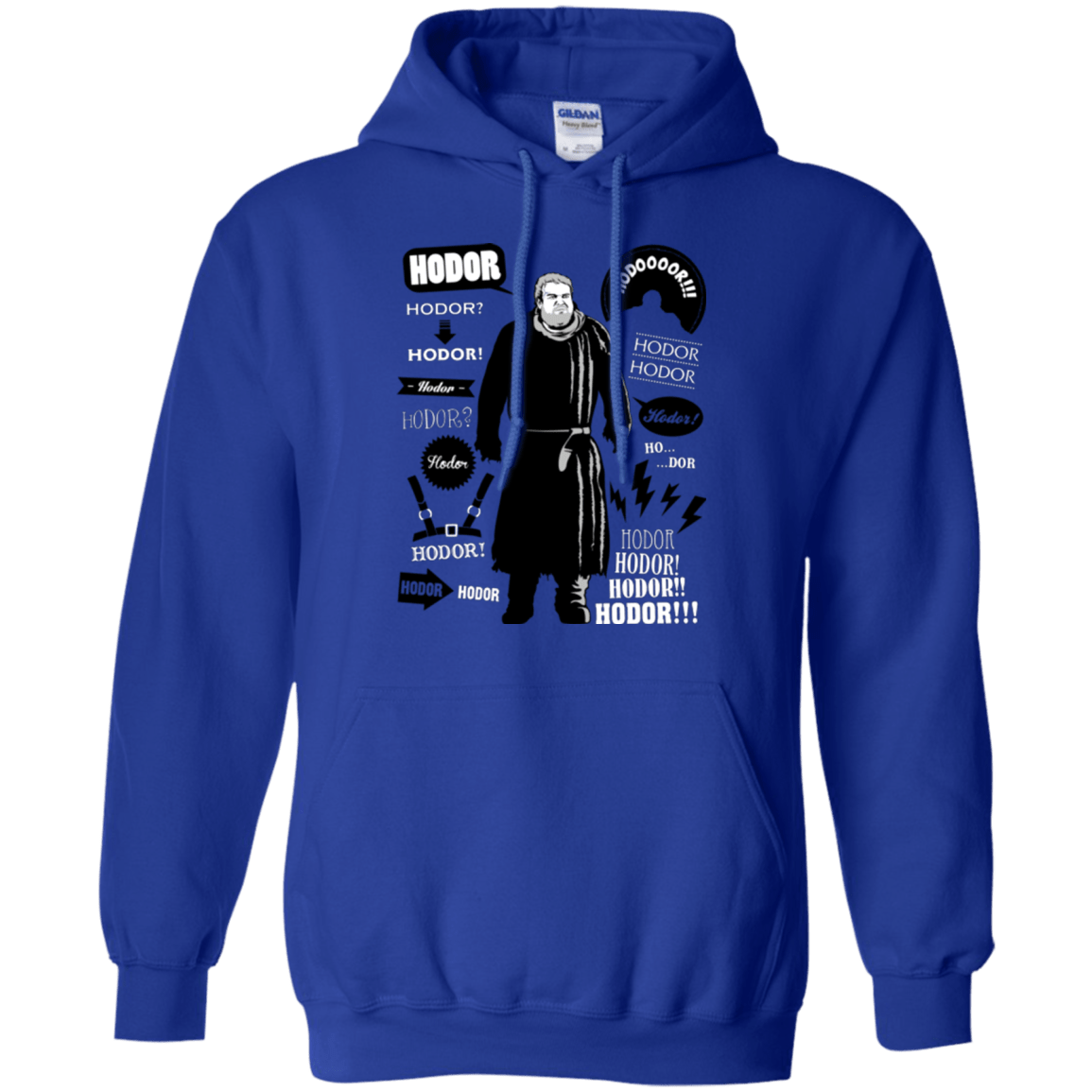 Sweatshirts Royal / Small Hodor Famous Quotes Pullover Hoodie