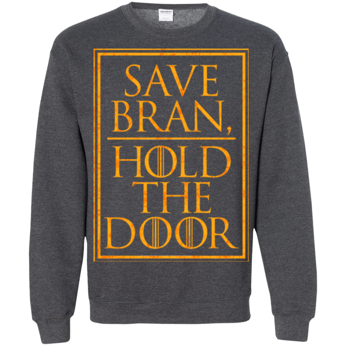 Sweatshirts Dark Heather / S Hold the Door Crewneck Sweatshirt