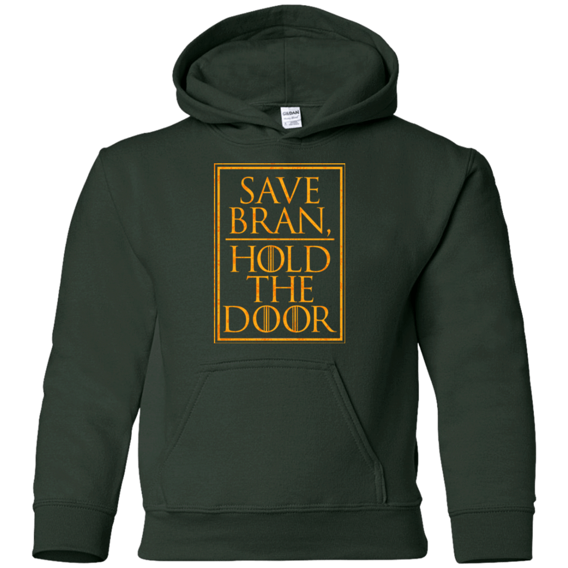 Sweatshirts Forest Green / YS Hold the Door Youth Hoodie
