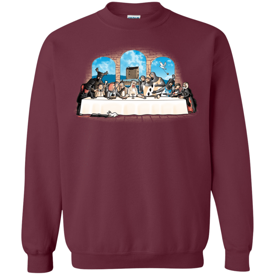 Sweatshirts Maroon / S Holy Grail Dinner Crewneck Sweatshirt