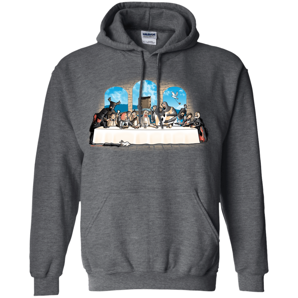 Sweatshirts Dark Heather / S Holy Grail Dinner Pullover Hoodie