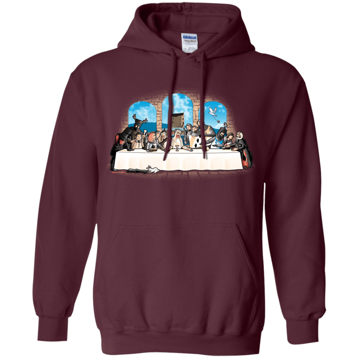 Sweatshirts Maroon / S Holy Grail Dinner Pullover Hoodie