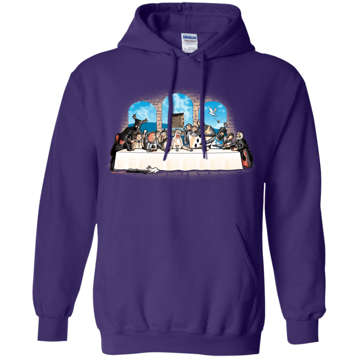 Sweatshirts Purple / S Holy Grail Dinner Pullover Hoodie