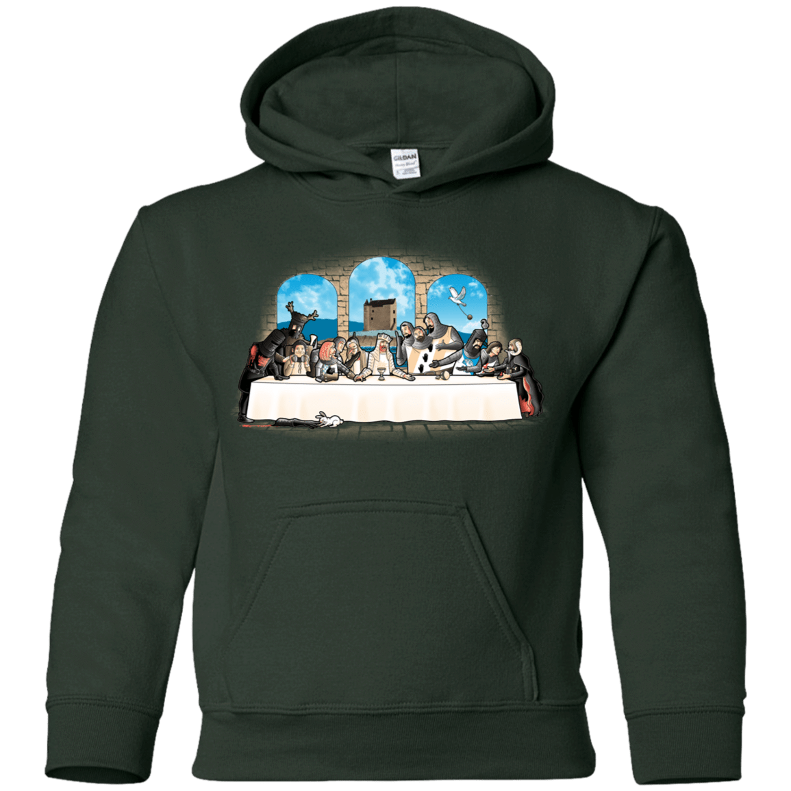 Sweatshirts Forest Green / YS Holy Grail Dinner Youth Hoodie