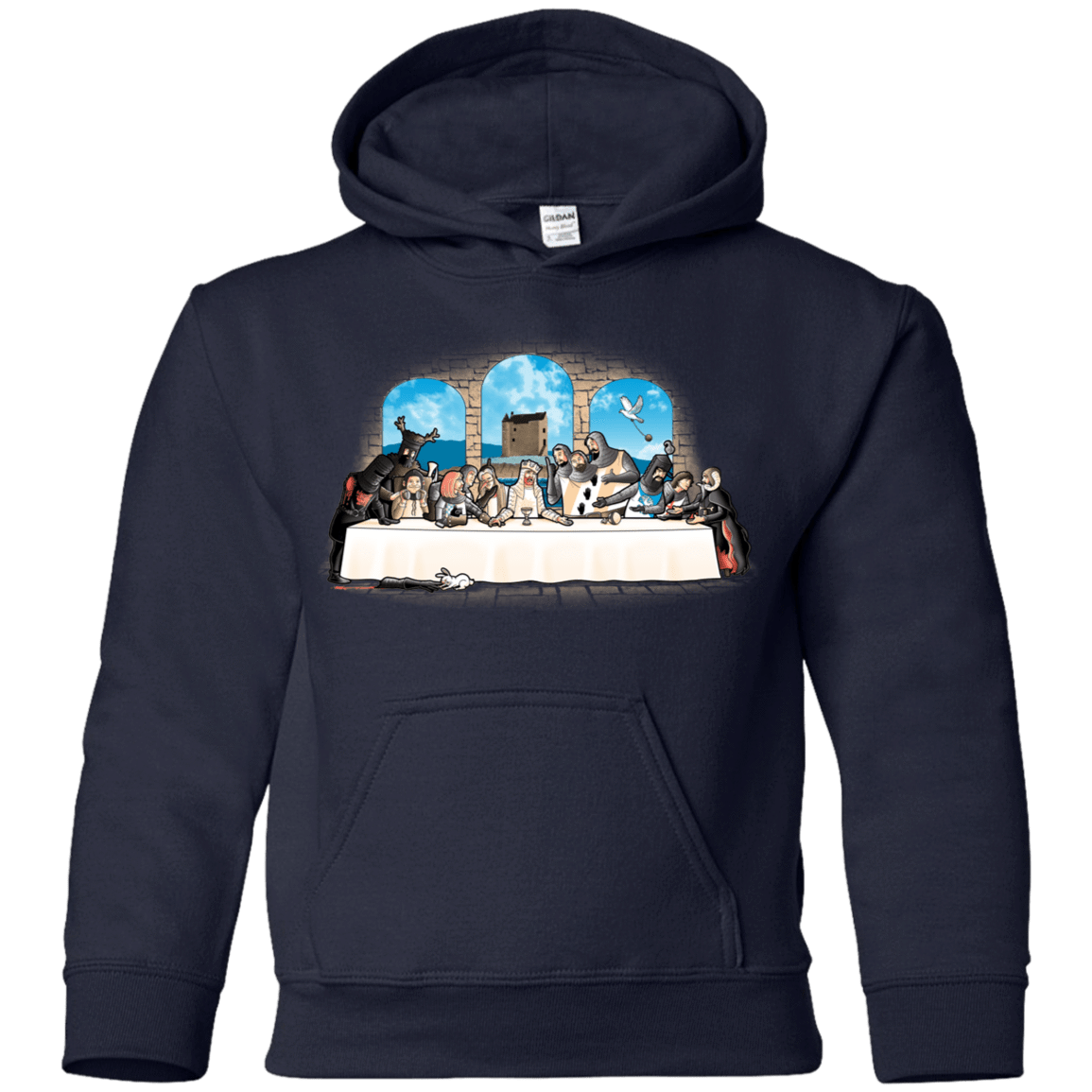Sweatshirts Navy / YS Holy Grail Dinner Youth Hoodie