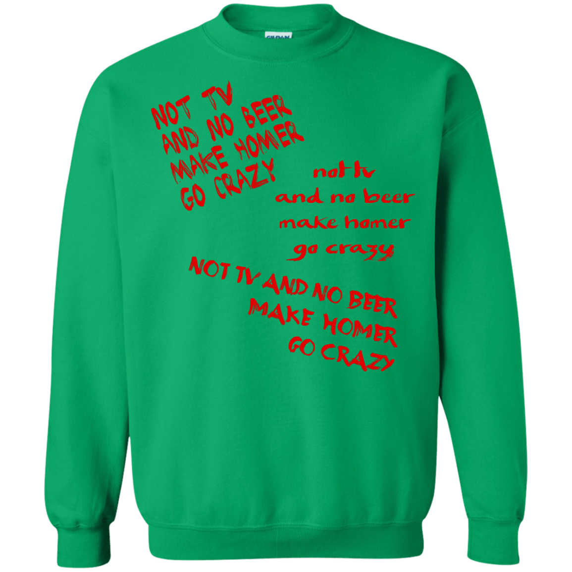 Sweatshirts Irish Green / S HOMER CRAZY Crewneck Sweatshirt