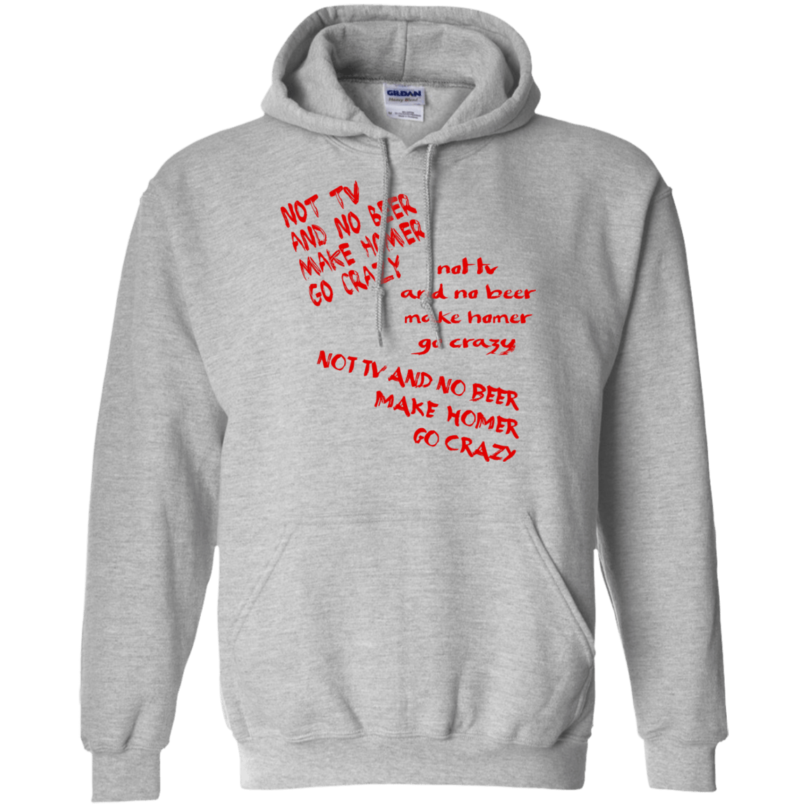 Sweatshirts Sport Grey / S HOMER CRAZY Pullover Hoodie