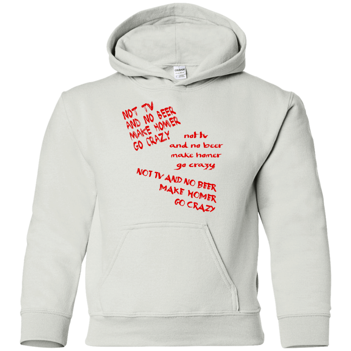 Sweatshirts White / YS HOMER CRAZY Youth Hoodie