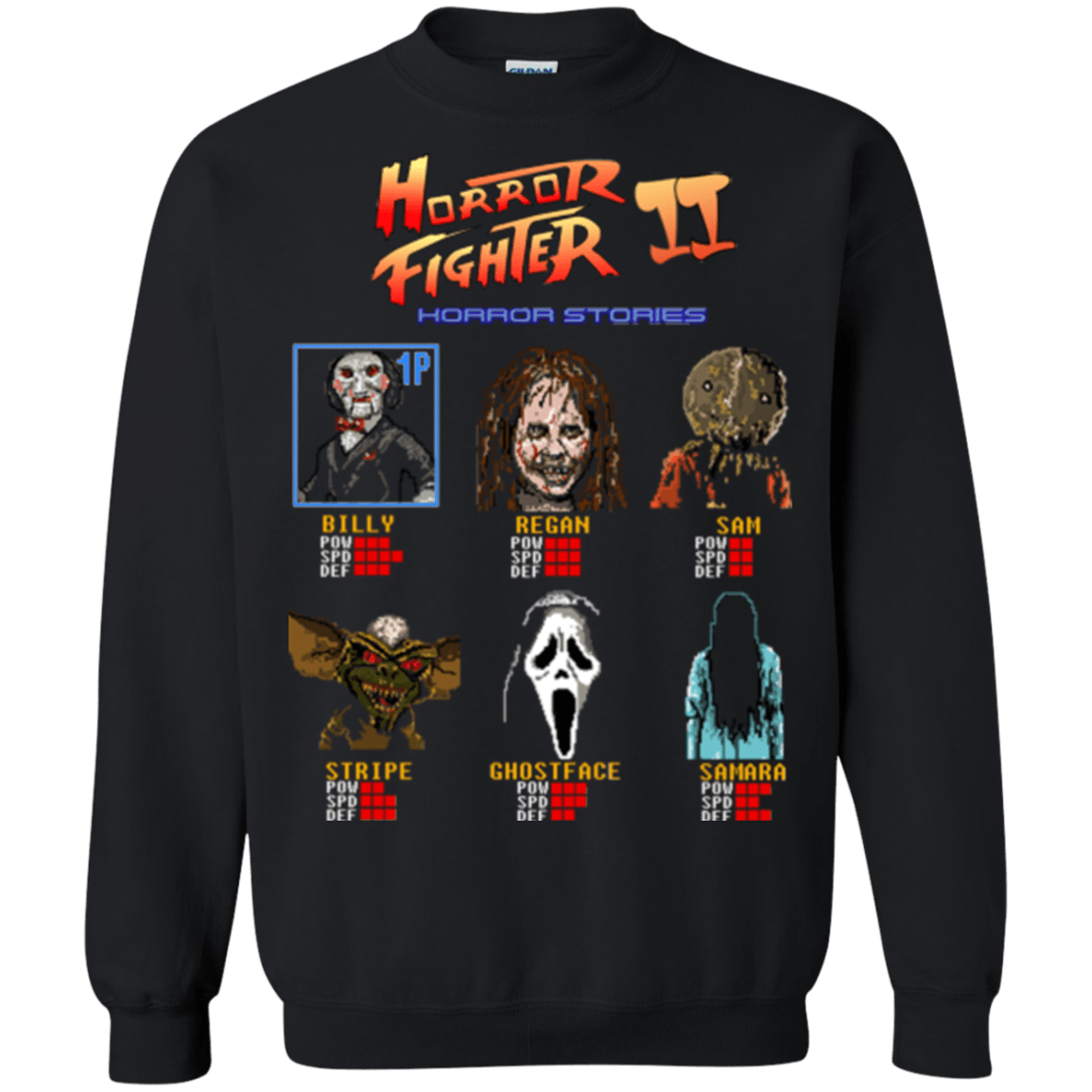 Sweatshirts Black / Small Horror Fighter 2 Crewneck Sweatshirt