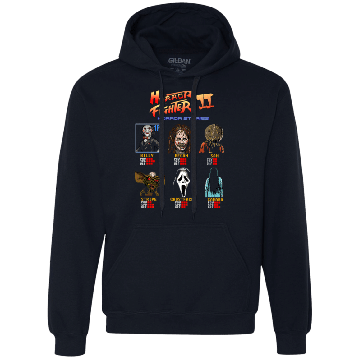 Sweatshirts Navy / Small Horror Fighter 2 Premium Fleece Hoodie