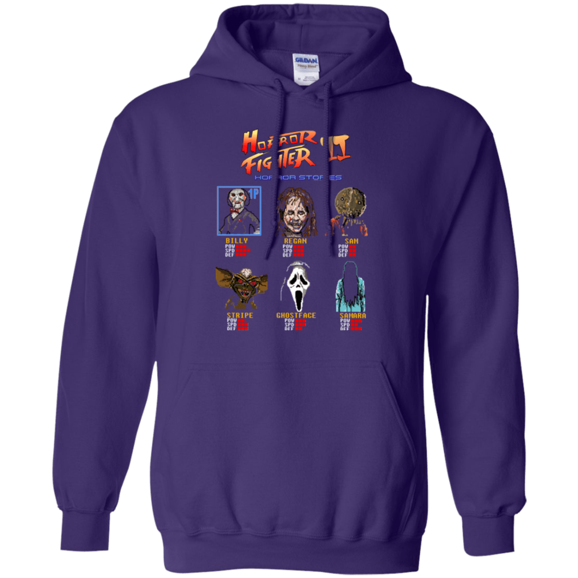 Sweatshirts Purple / Small Horror Fighter 2 Pullover Hoodie