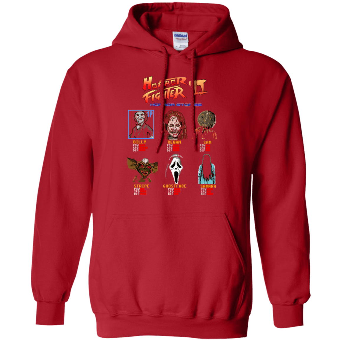 Sweatshirts Red / Small Horror Fighter 2 Pullover Hoodie