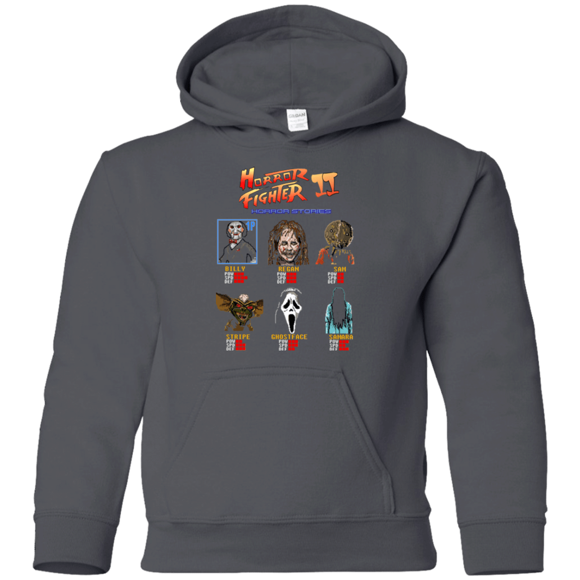Sweatshirts Charcoal / YS Horror Fighter 2 Youth Hoodie