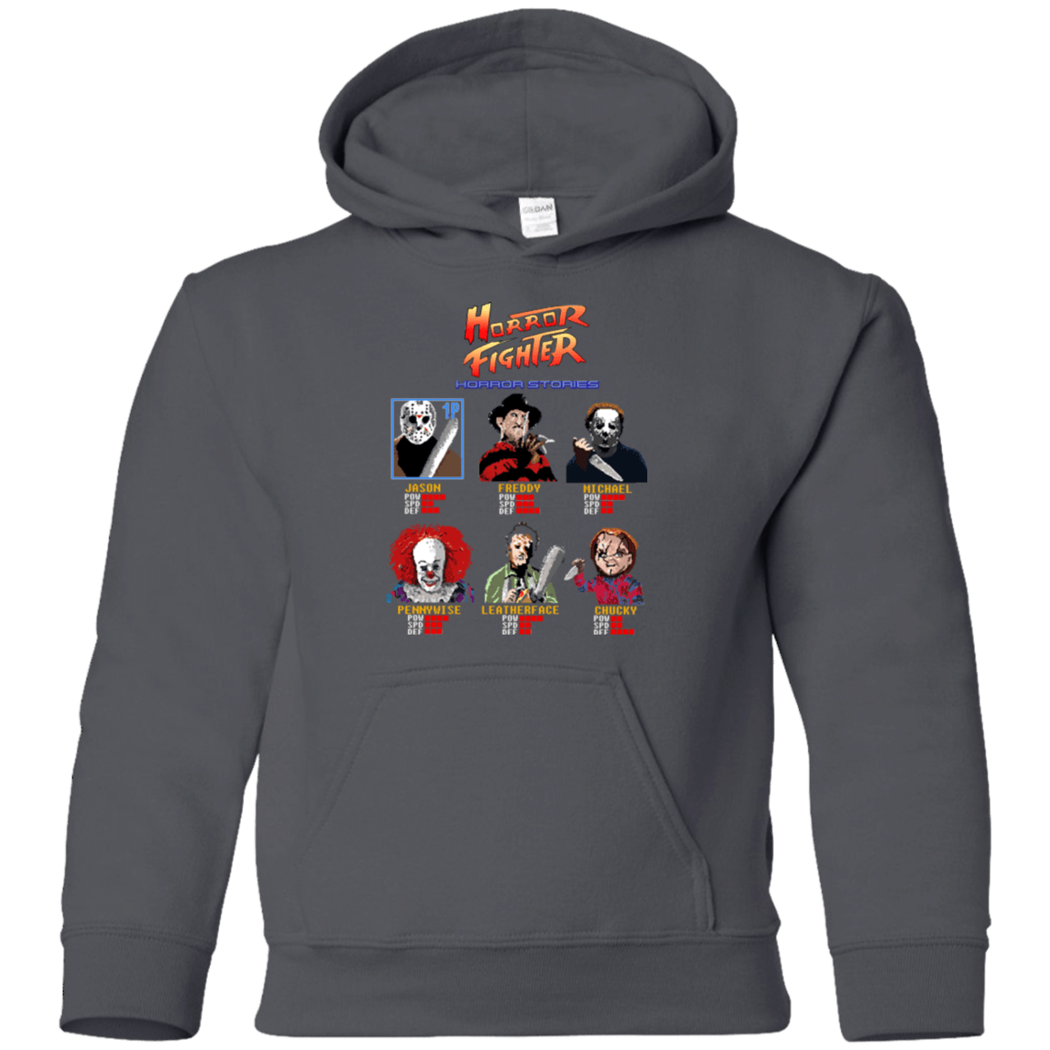 Sweatshirts Charcoal / YS Horror Fighter Youth Hoodie