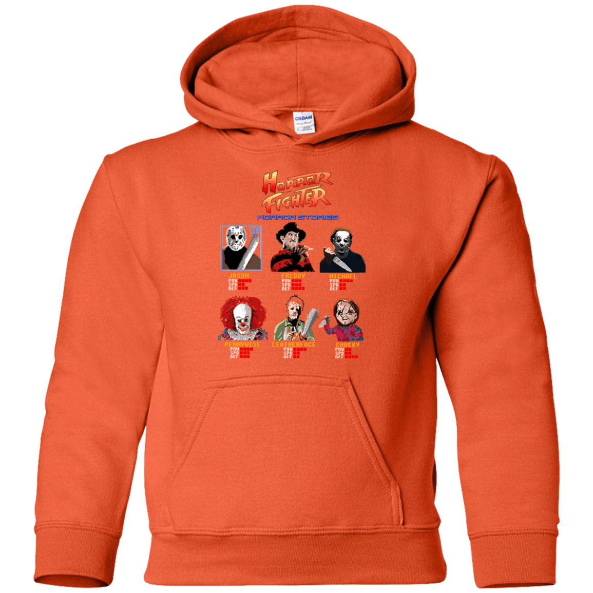 Sweatshirts Orange / YS Horror Fighter Youth Hoodie