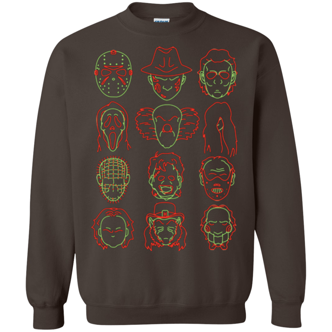 Sweatshirts Dark Chocolate / Small HORROR HEADS Crewneck Sweatshirt