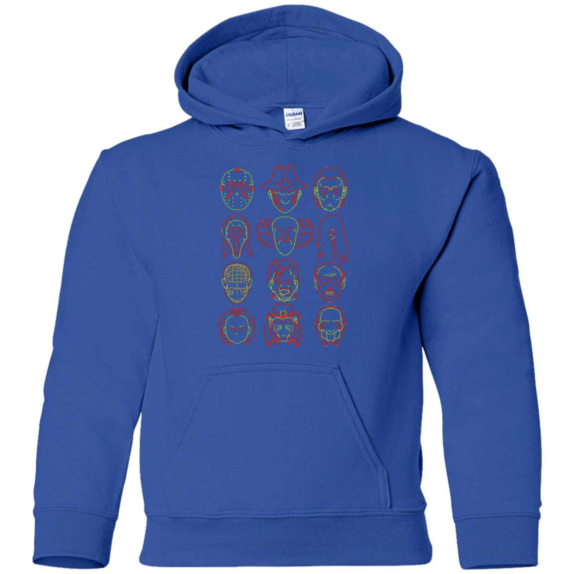 Sweatshirts Royal / YS HORROR HEADS Youth Hoodie