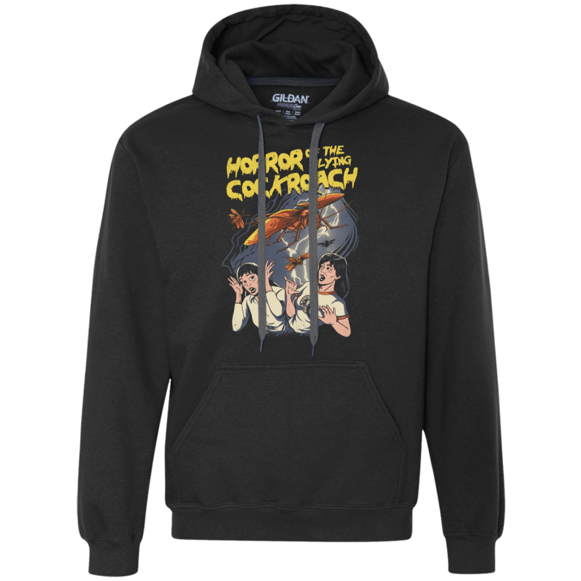 Sweatshirts Black / S Horror of the Flying Cockroach Premium Fleece Hoodie