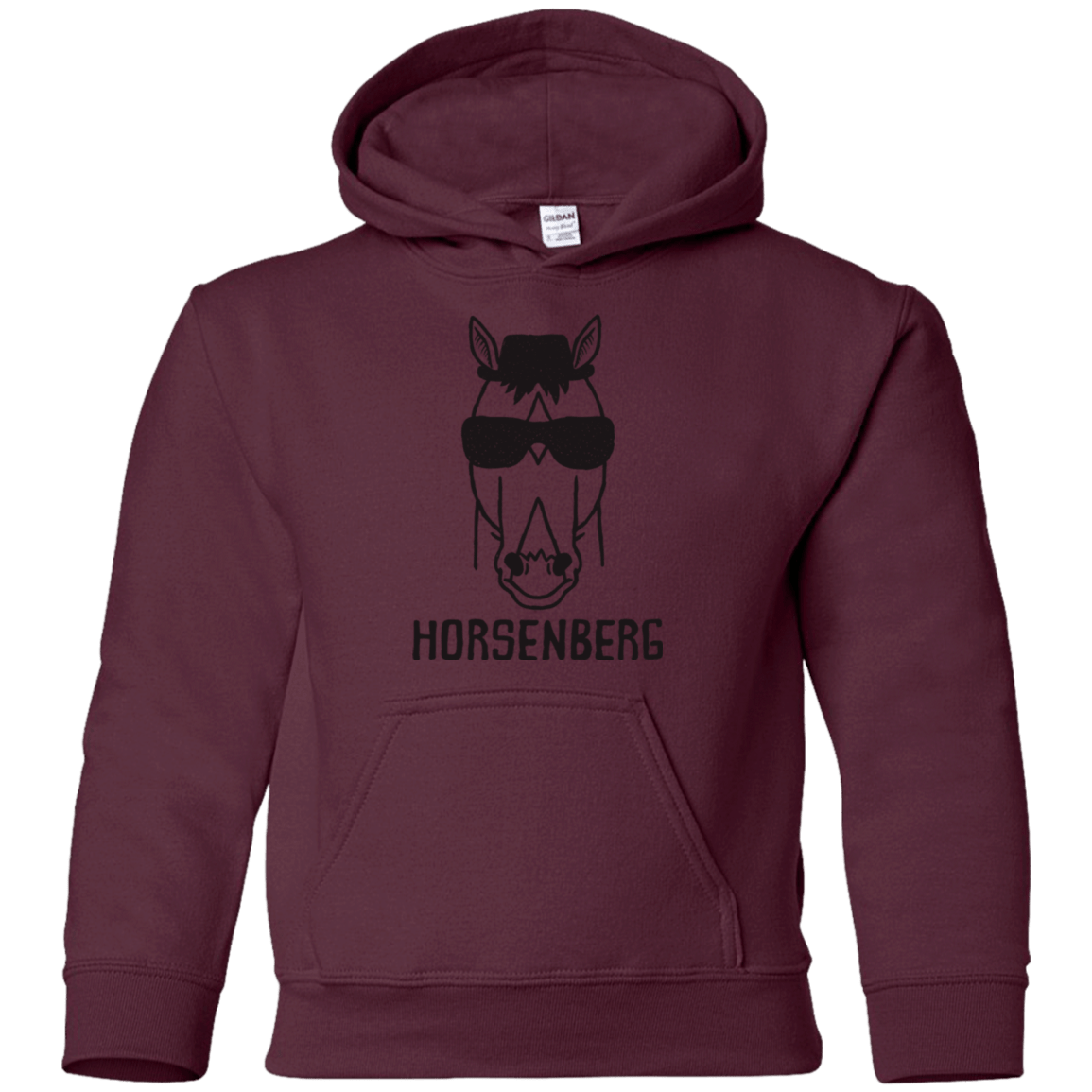 Sweatshirts Maroon / YS Horsenberg Youth Hoodie
