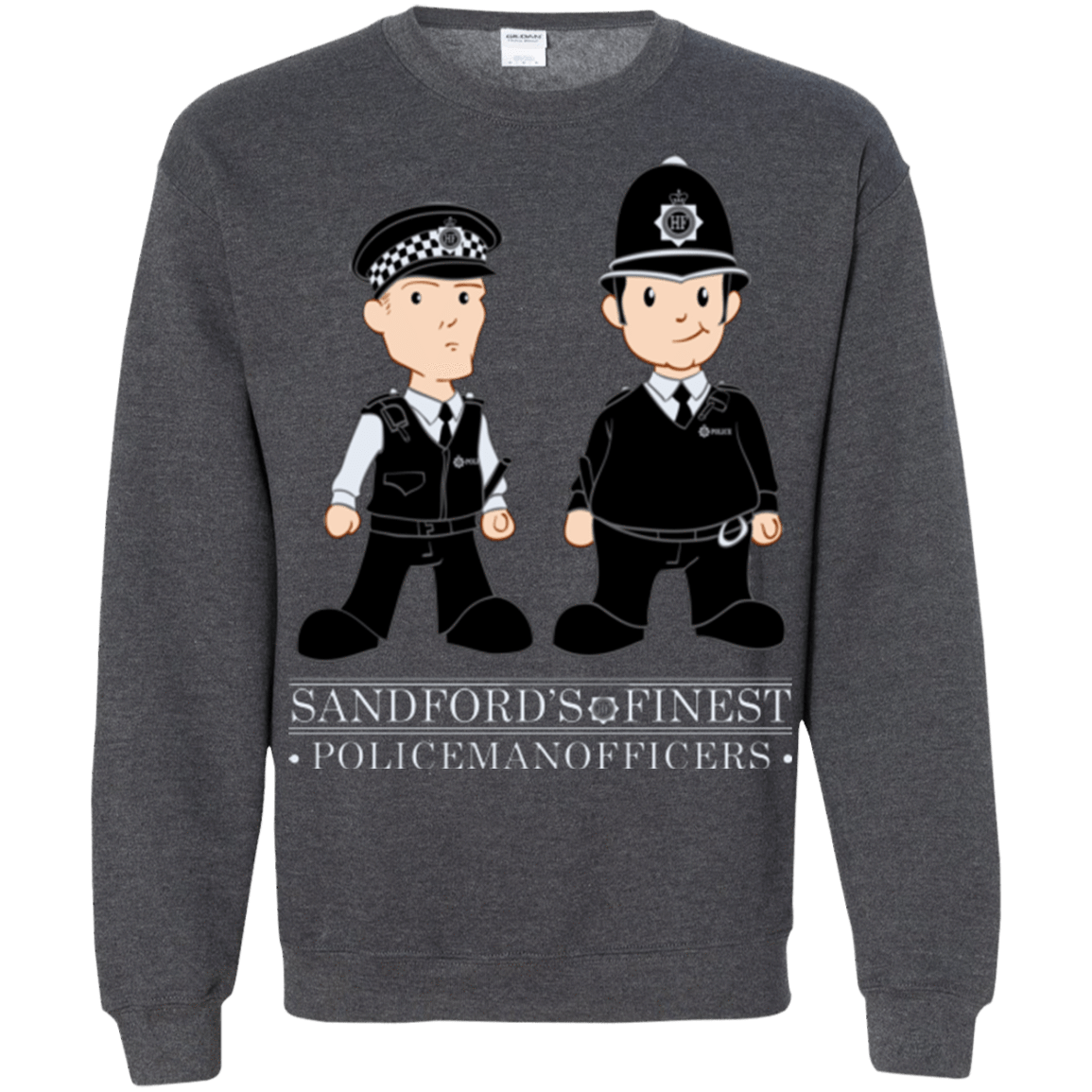 Sweatshirts Dark Heather / Small Hot Fuzz Crewneck Sweatshirt