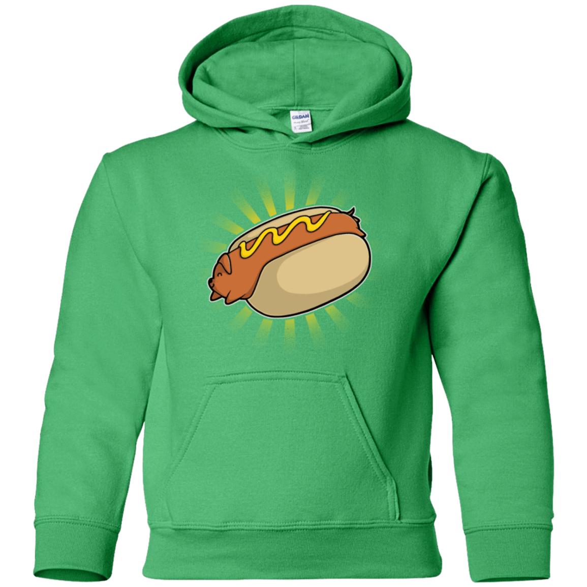Sweatshirts Irish Green / YS Hotdog Youth Hoodie