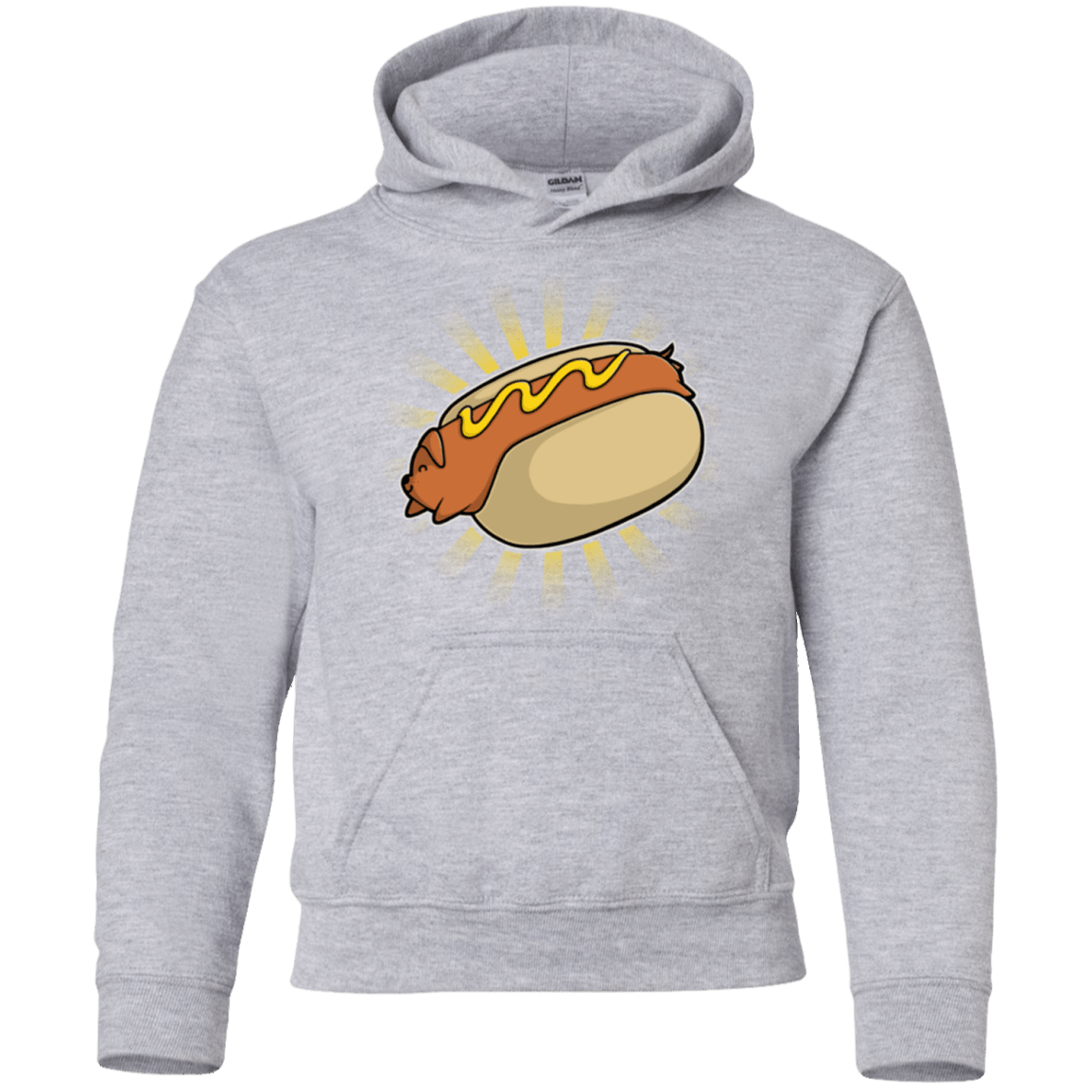 Sweatshirts Sport Grey / YS Hotdog Youth Hoodie
