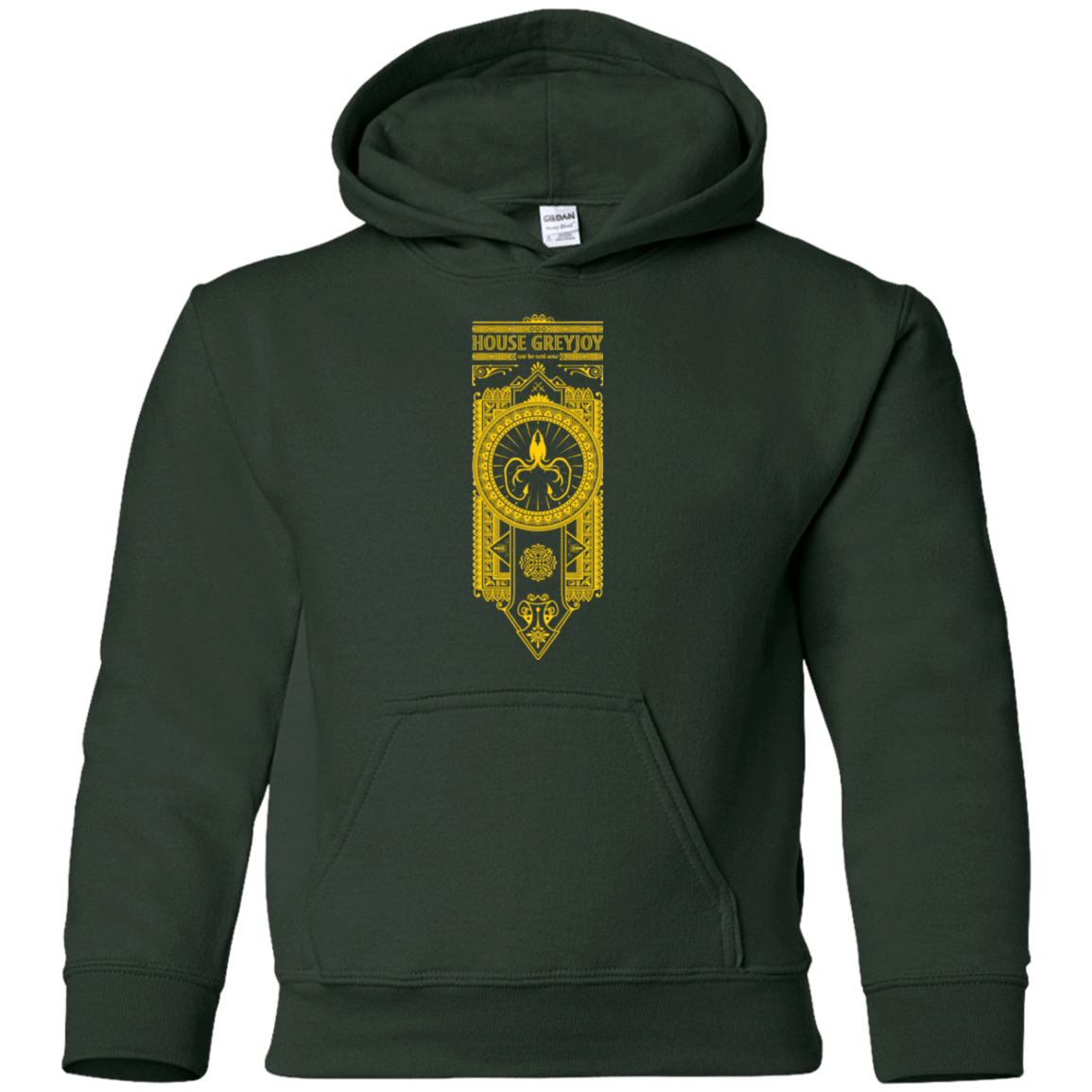 Sweatshirts Forest Green / YS House Greyjoy Youth Hoodie