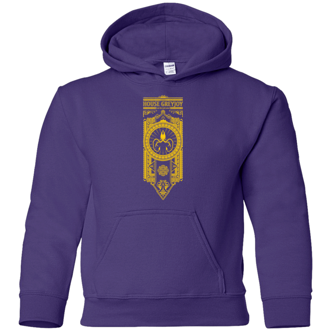 Sweatshirts Purple / YS House Greyjoy Youth Hoodie