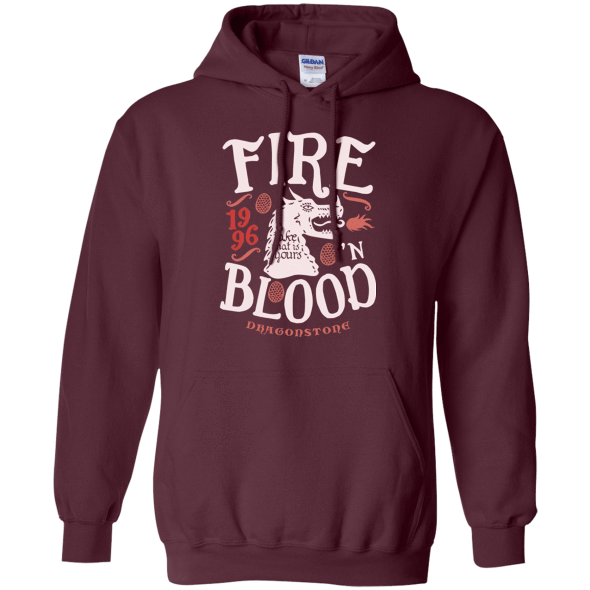 Sweatshirts Maroon / Small House of Dragons Pullover Hoodie