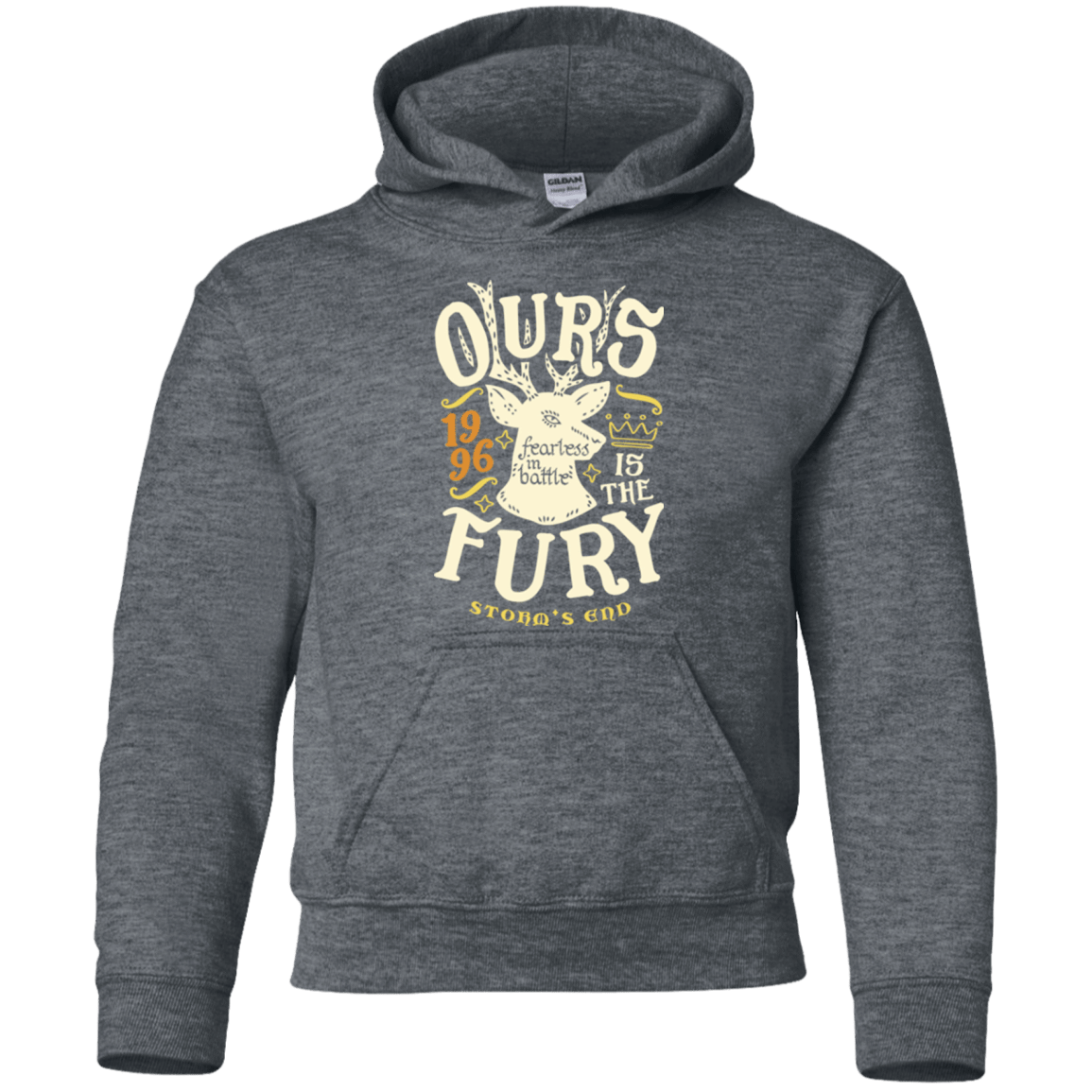 Sweatshirts Dark Heather / YS House of Fury Youth Hoodie