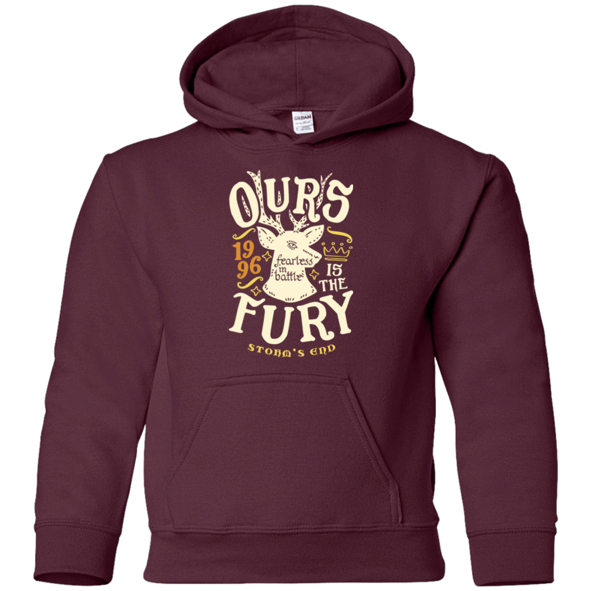 Sweatshirts Maroon / YS House of Fury Youth Hoodie