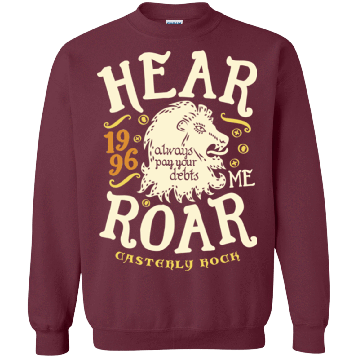 Sweatshirts Maroon / Small House of Lions Crewneck Sweatshirt